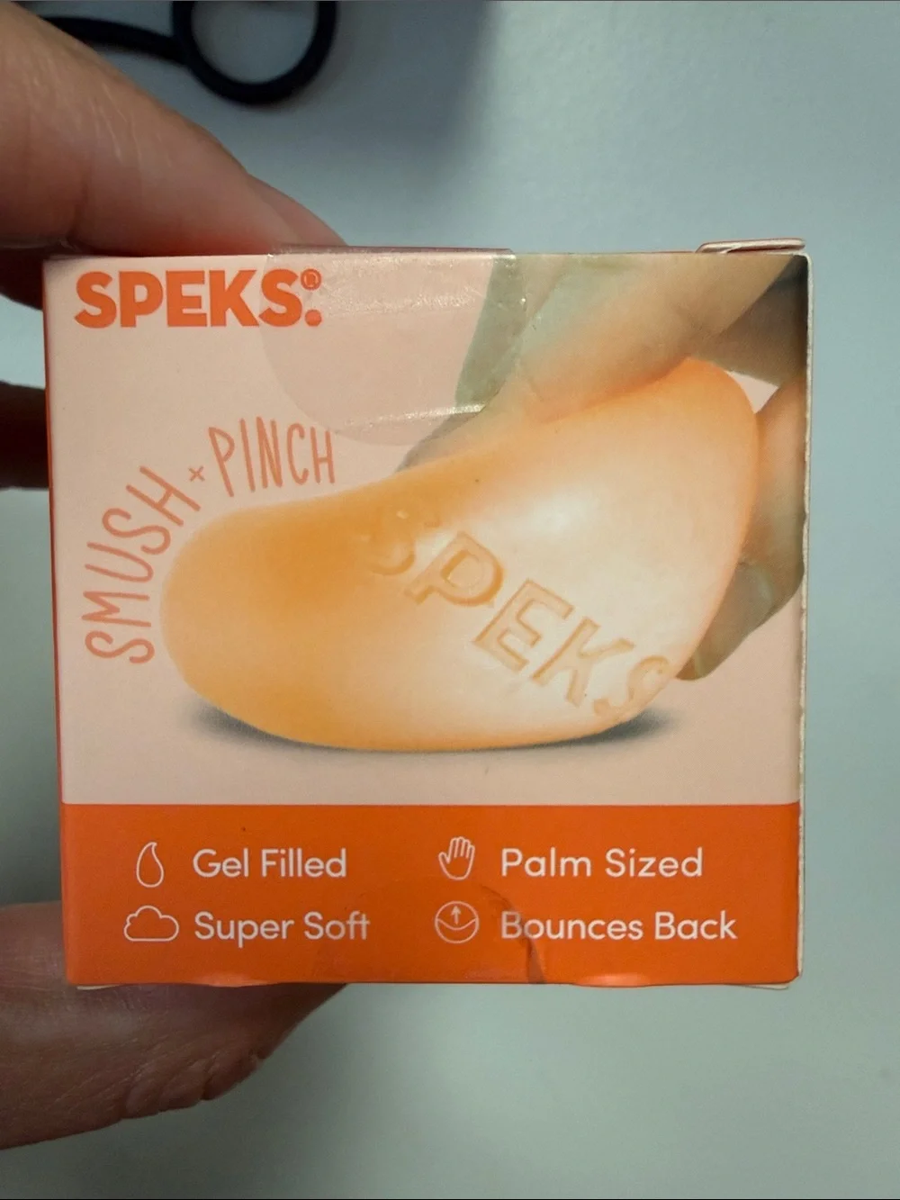 Gump Peach Memory Gel Stress Ball for Kids
